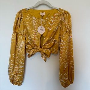 Camila Coelho yellow Top, never worn
